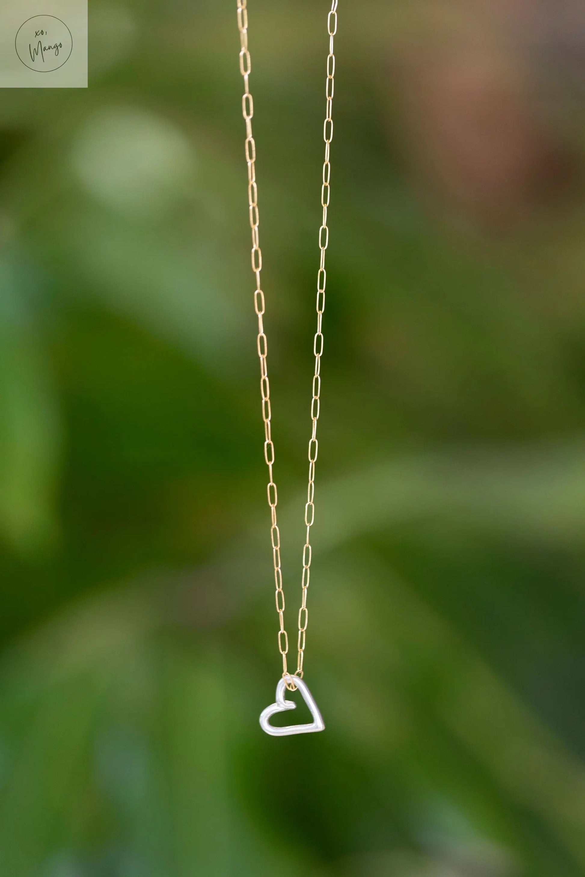 Heirloom Heart Necklace xo, Mango