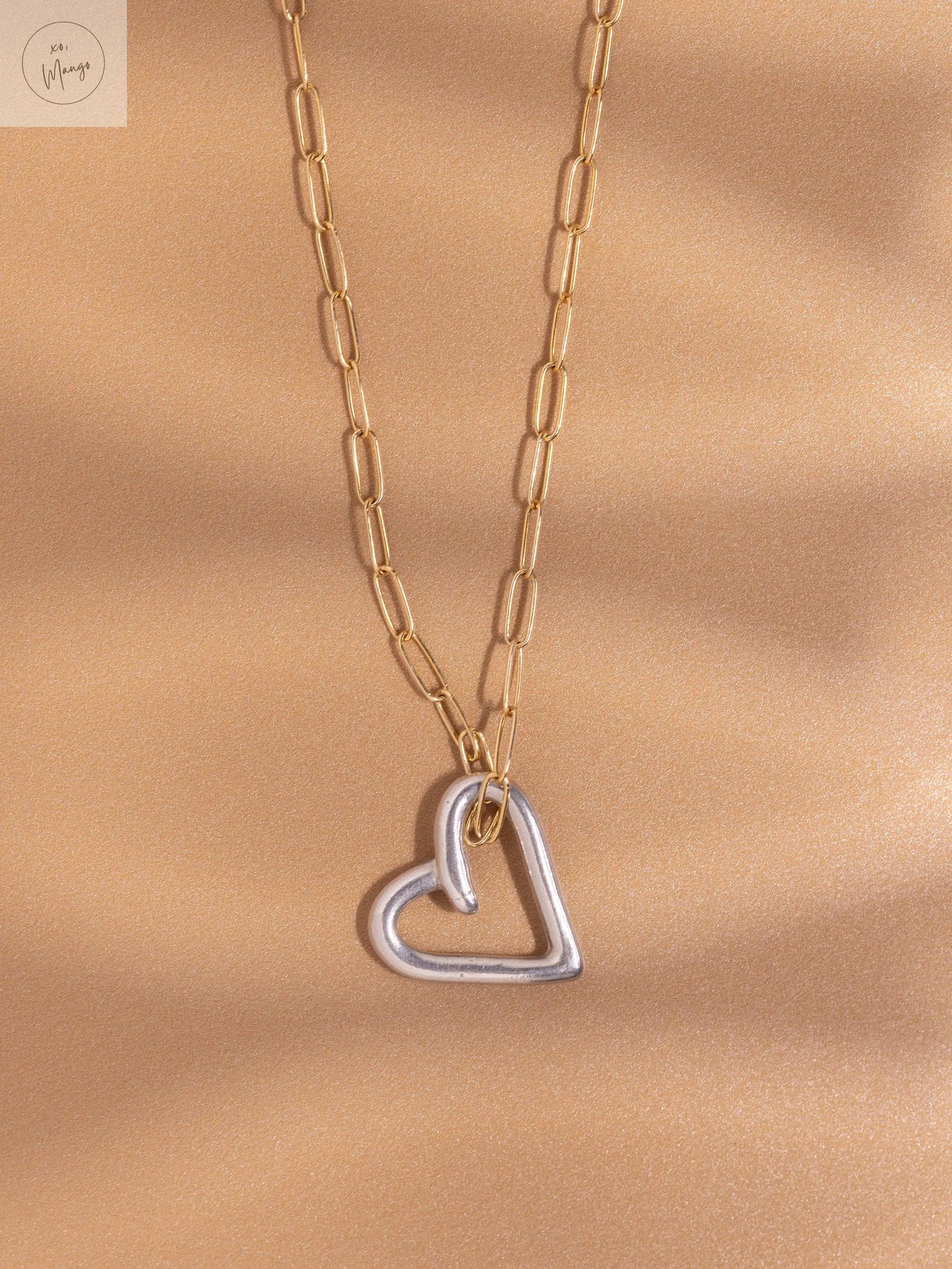 Heirloom Heart Necklace xo, Mango