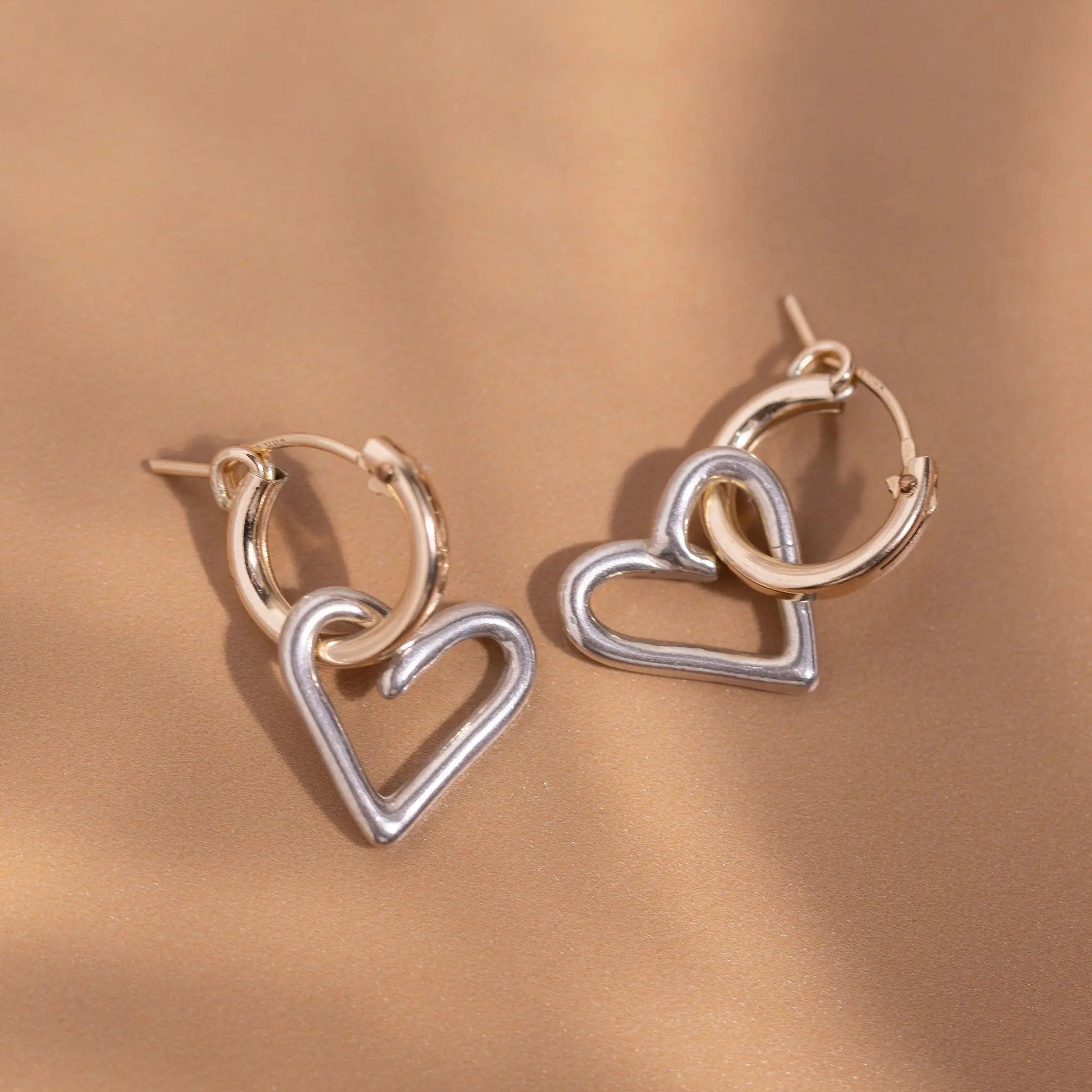 Heirloom Heart Hoops xo, Mango