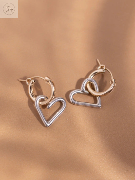 Heirloom Heart Hoops xo, Mango