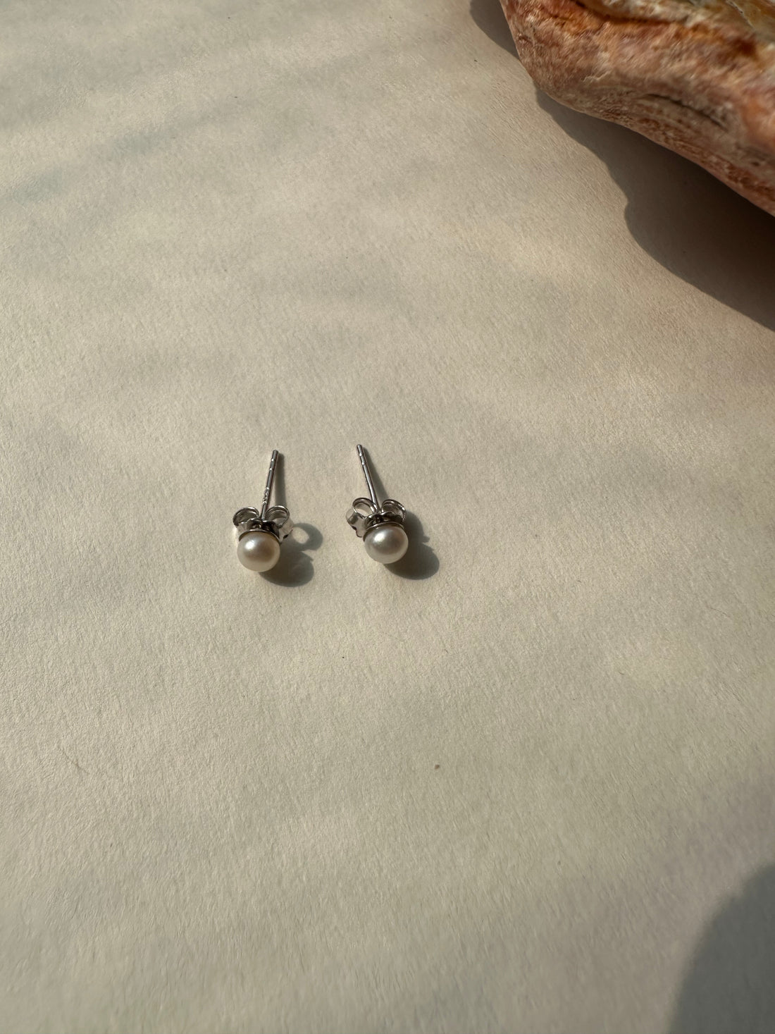 Dainty Pearl stud earrings