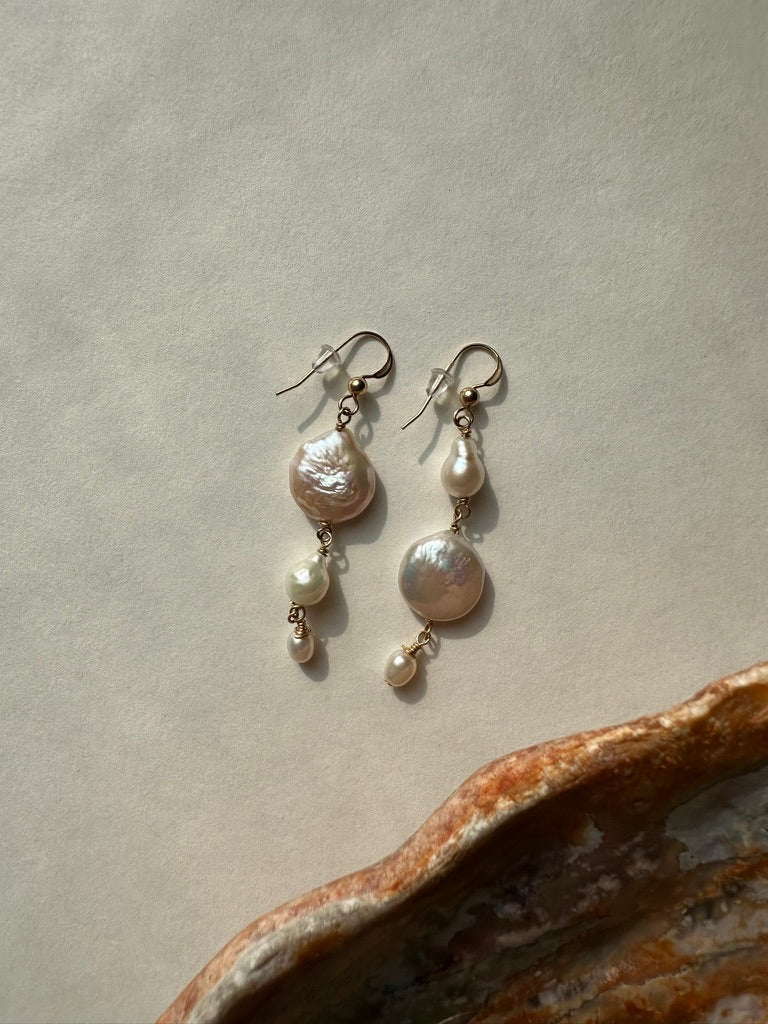 Perfectly imperfect Pearl dangles