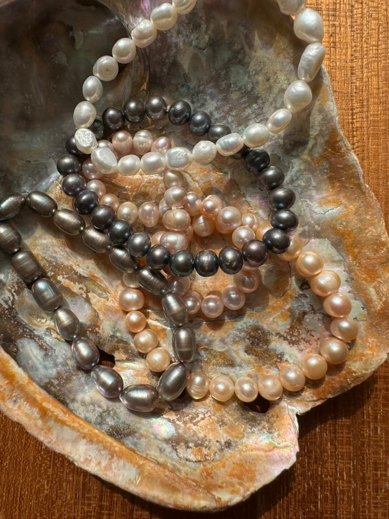 Natural Pearl stretch Bracelet ~ LAST CALL