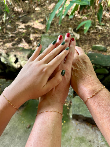 Golden waves bracelet