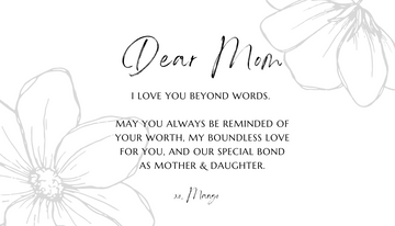 "Dear __ Cards" Personalize your Gift
