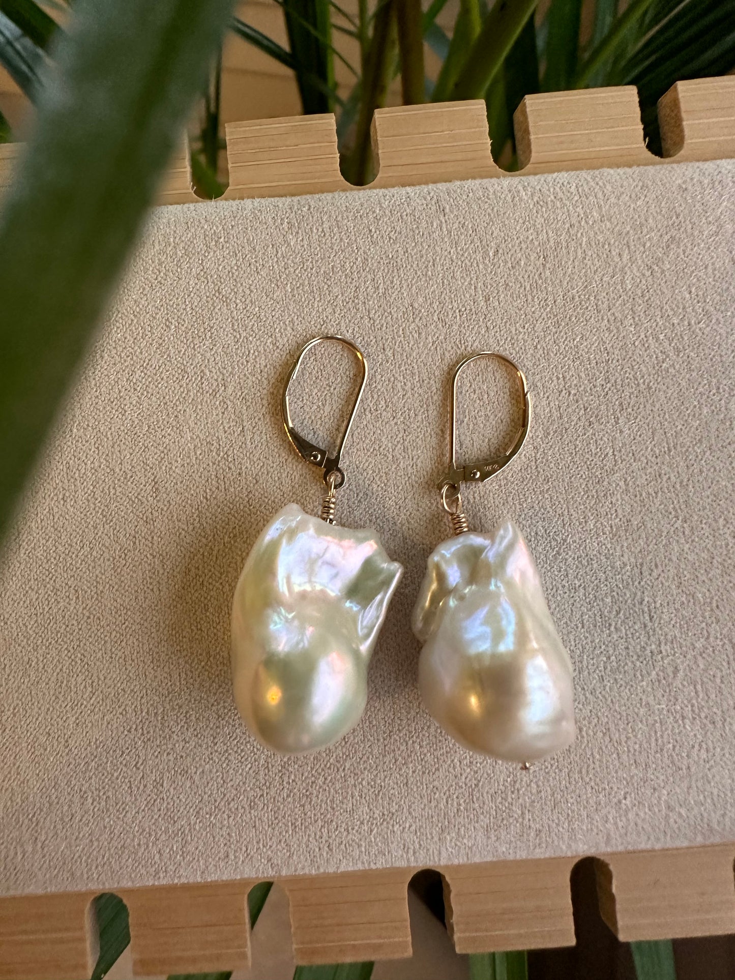 Fireball Pearl Earrings