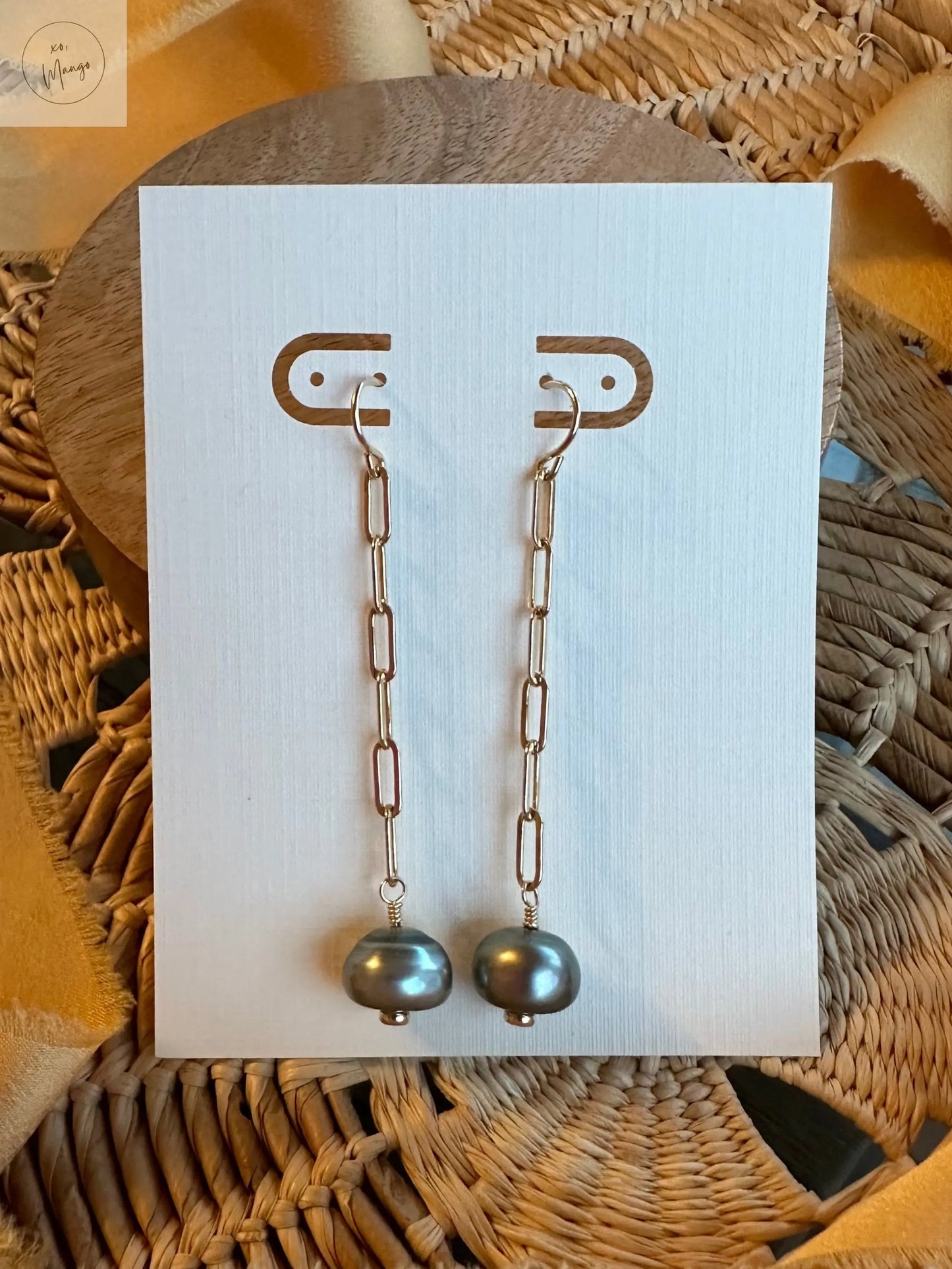 Tahitian Button Pearl Earrings My Store