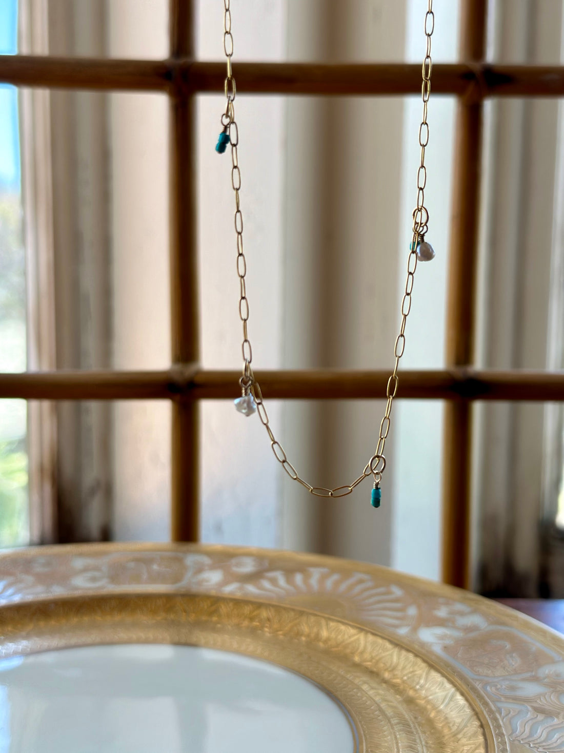 Dainty tropical cowgirl necklace