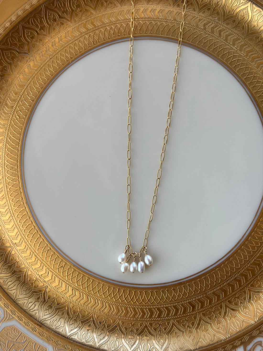 5 Pearl drop necklace
