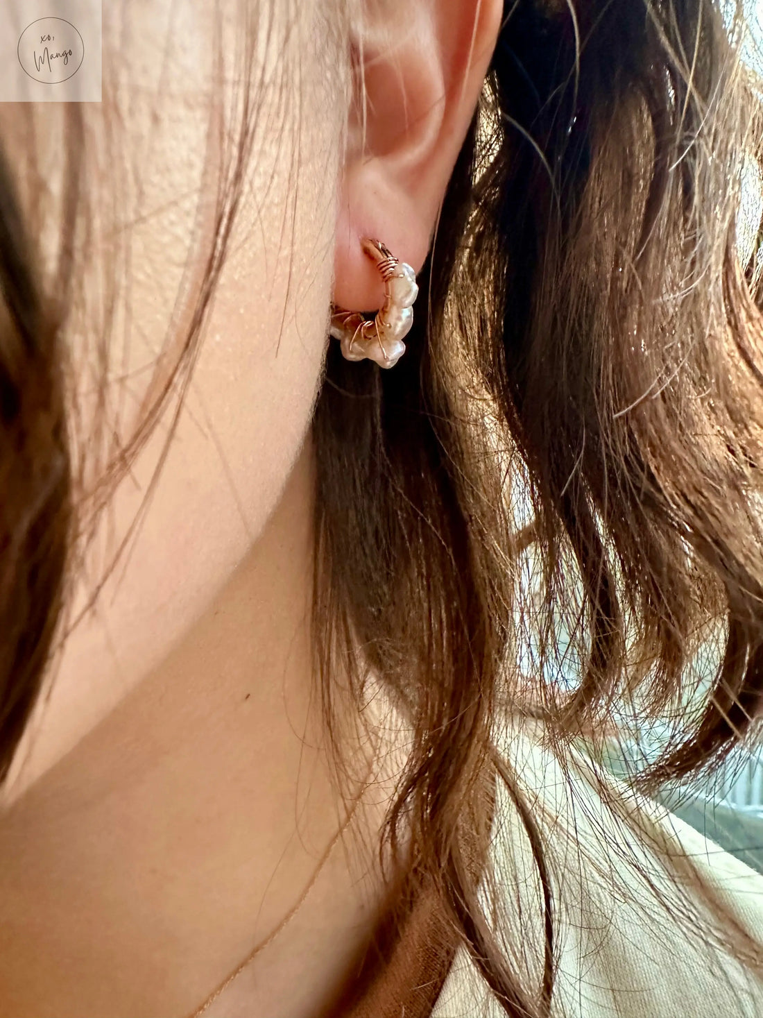 Inner wisdom Hoops xo, Mango
