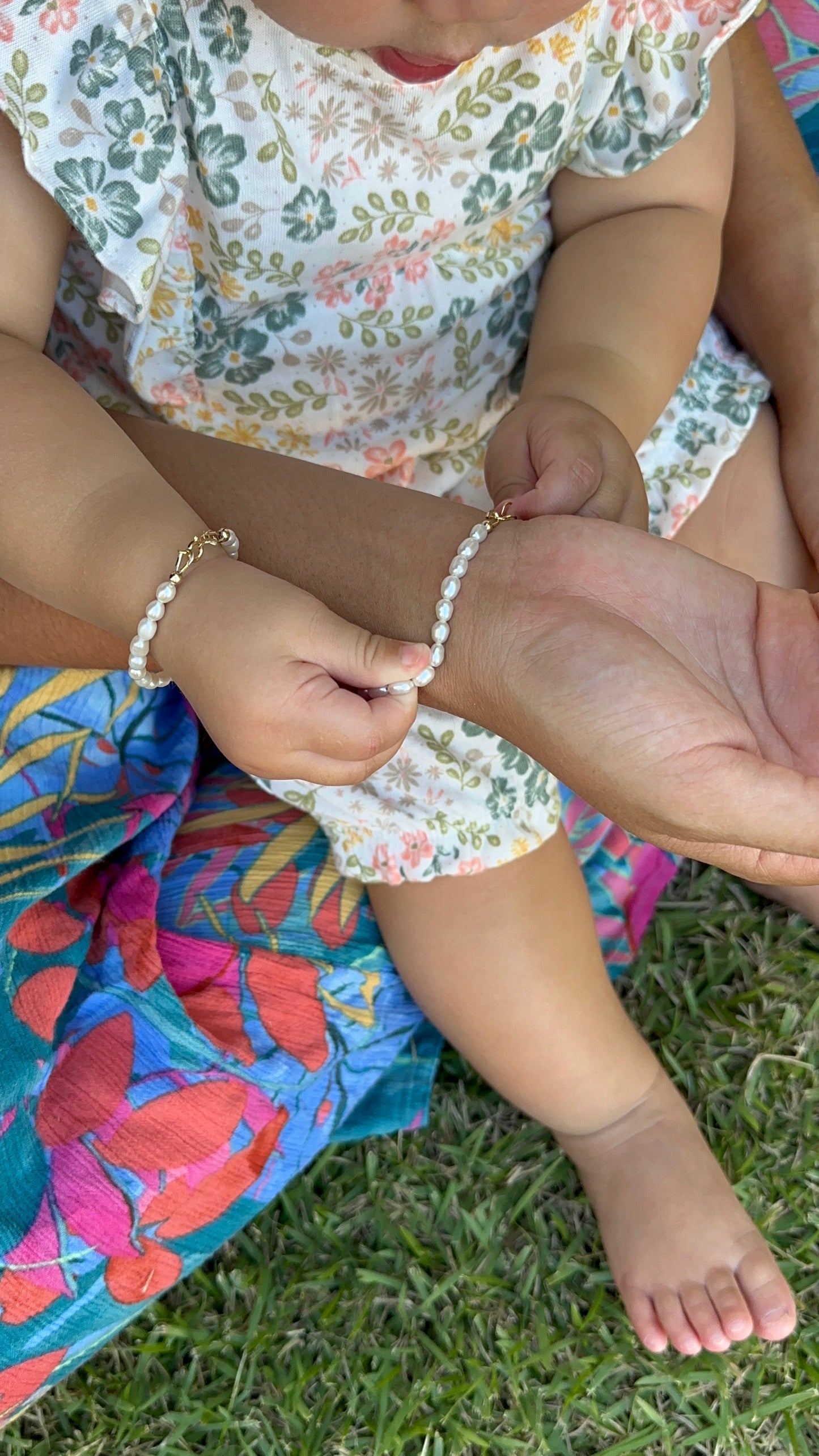 Evermore Bracelet: Mother Daughter Bracelet ~ Pearl Bracelet