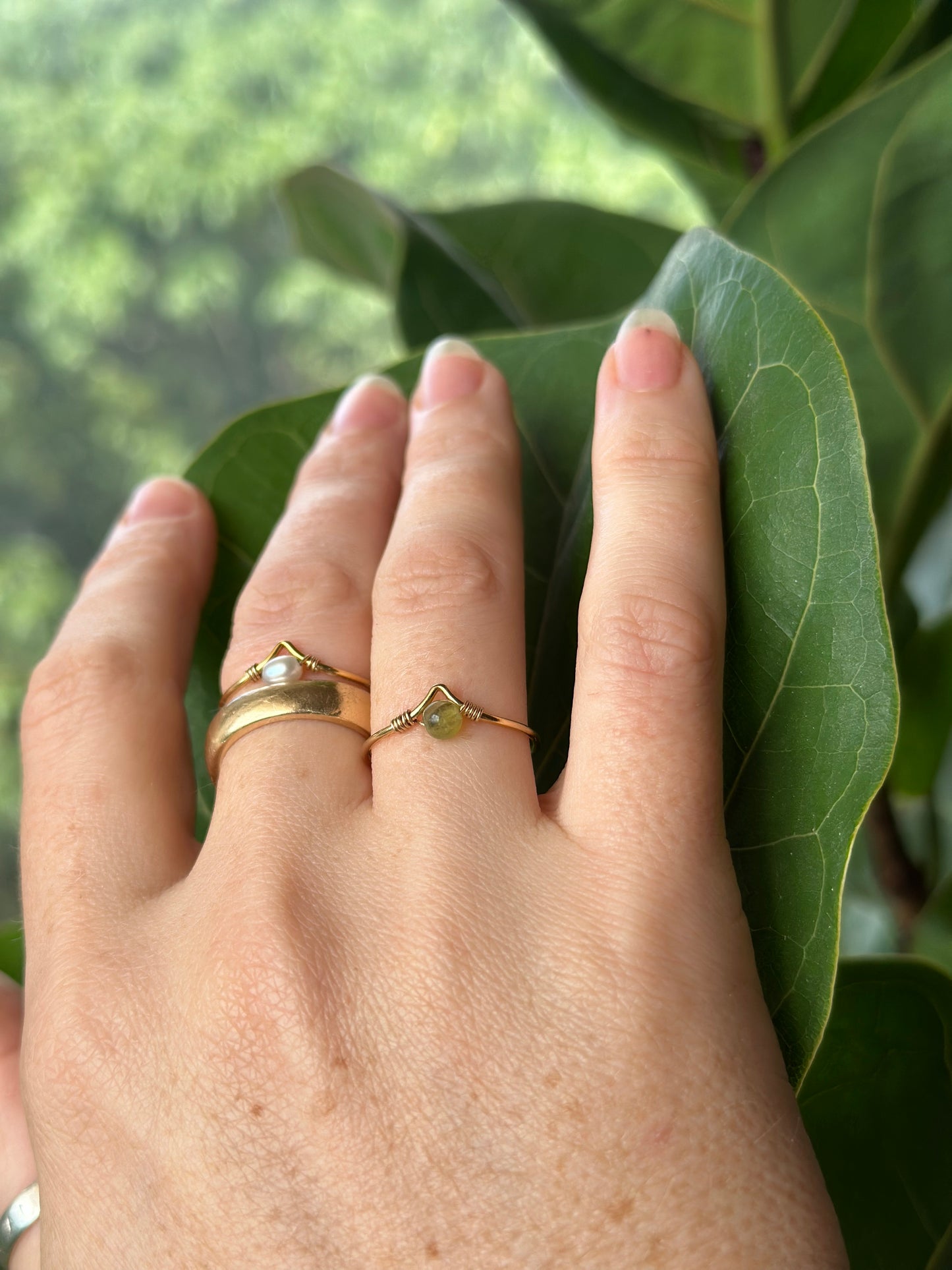 Ripple Ring~ 14k gold filled stacking ring