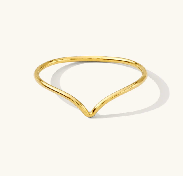 Ripple Ring~ 14k gold filled stacking ring